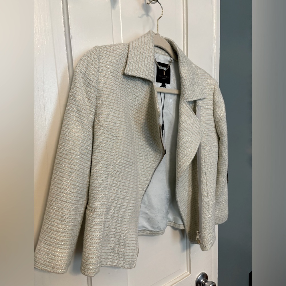 Ted Baker Cream and Gold Jacket / Blazer